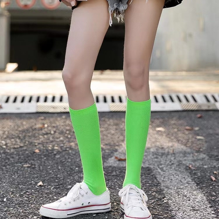 🚀 (ได้รับ 2-3 วัน) 🚀จัดส่งจากประเทศไทย~ถุงเท้ายาวถึงเข่าสไตล์เกาหลีสีลูกกวาดถุงเท้าผู้หญิงสไตล์วิทยาลัย - รูปที่ 3
