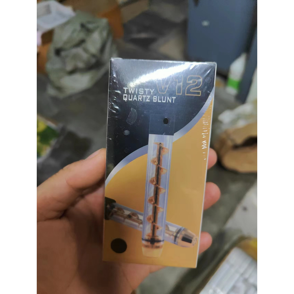 บ้องไปป์ พกพาง่าย V12 mini Twisty Glass Blunt บ้องแก้ว ที่สูบสมุนไพรสายเขียวพร้อมส่ง
