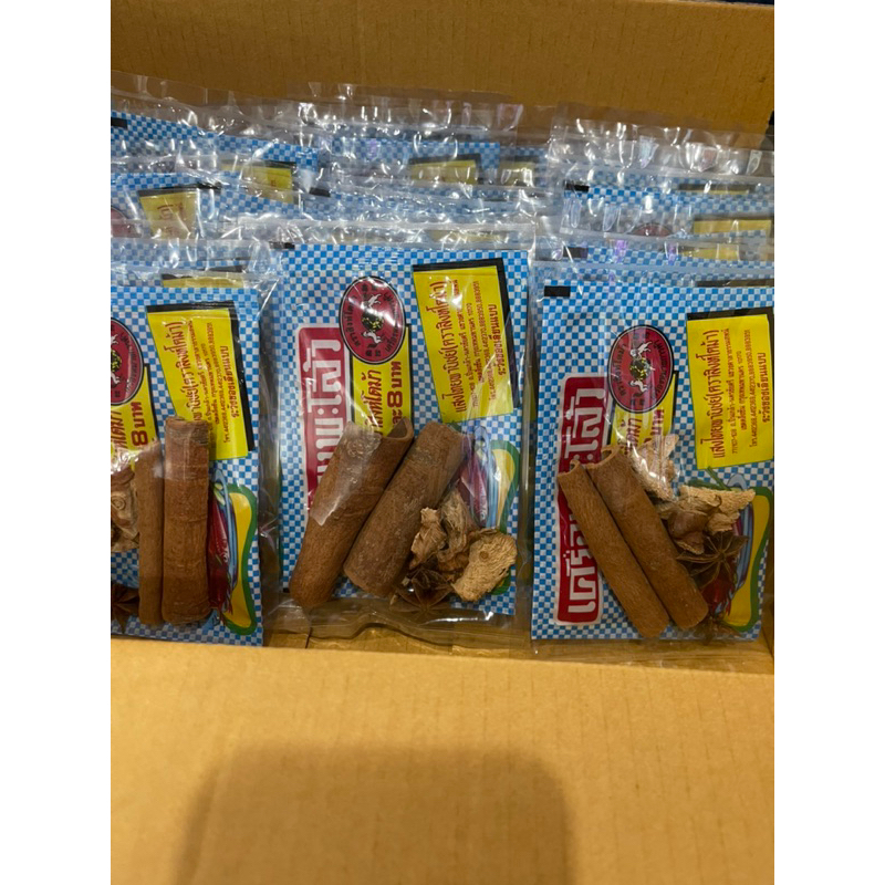 ผงพะโล้ตราสิงโตม้า+ไม้ทำพะโล้ 16฿