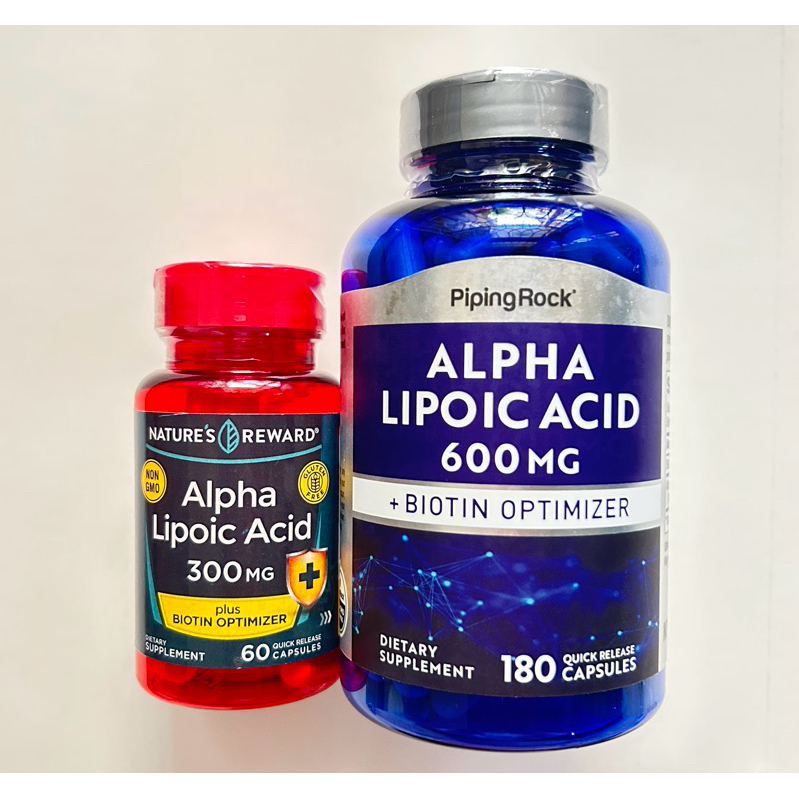 Alpha Lipoic Acid 600, 300, 200 mg + Biotin Optimizer see