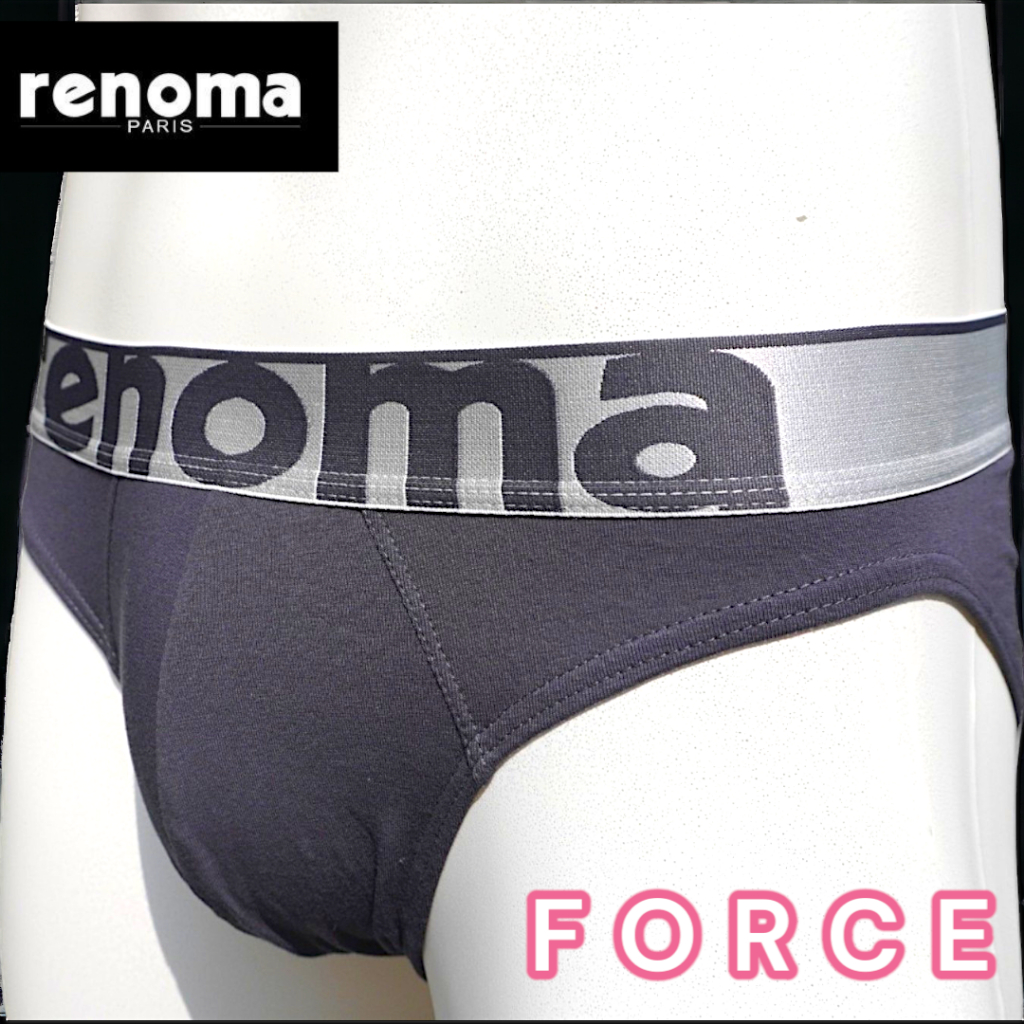 กางเกงในชาย | Renoma รุ่น FORCE ทรงสปอร์ตโชว์ขอบ ทำจากผ้าฝ้ายแท้คุณภาพที่ยืดตัวได้ดี นุ่มเบาสบาย
