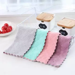 25x15cm ผ้าเช็ดมือ ผ้าไมโครไฟเบอร์ หนานุ่ม