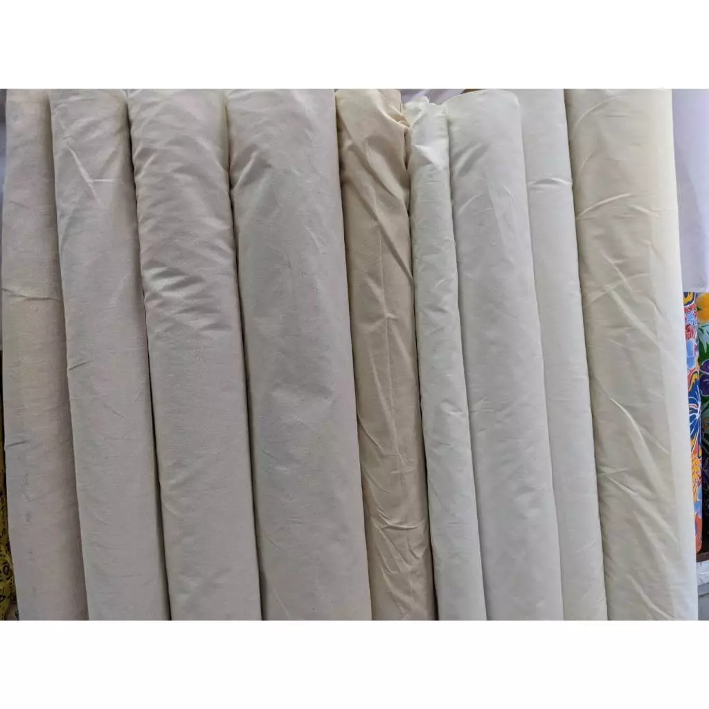 ผ้าฝ้ายดิบTCเกรด A เนื้อดี ขนาด 100x90 ซม. ราคา/เมตร | ผ้าทำหมอน กระเป๋า ปูโต๊ะ แว๊กซ์ขน ฉากถ่ายรูป