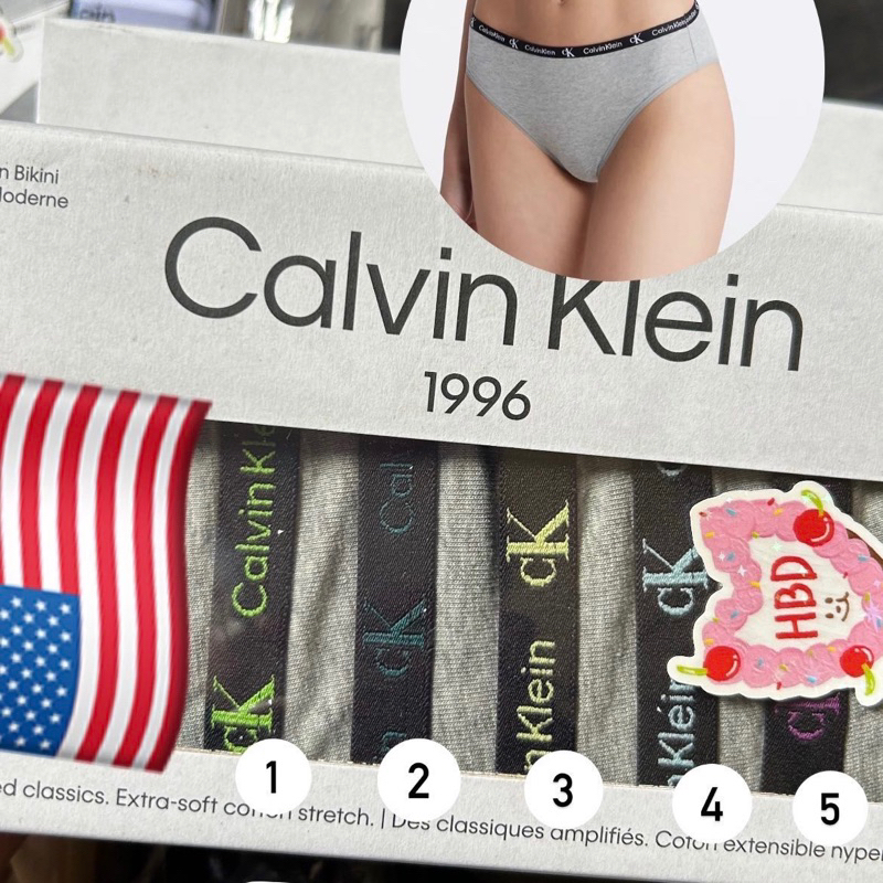 ꒰ พร้อมส่ง🇺🇸 แท้ 💯 ꒱ Calvin Klein กางเกงในผู้หญิง ⟡  CK รุ่น 1996 Cotton Stretch  Modern Bikini⟡