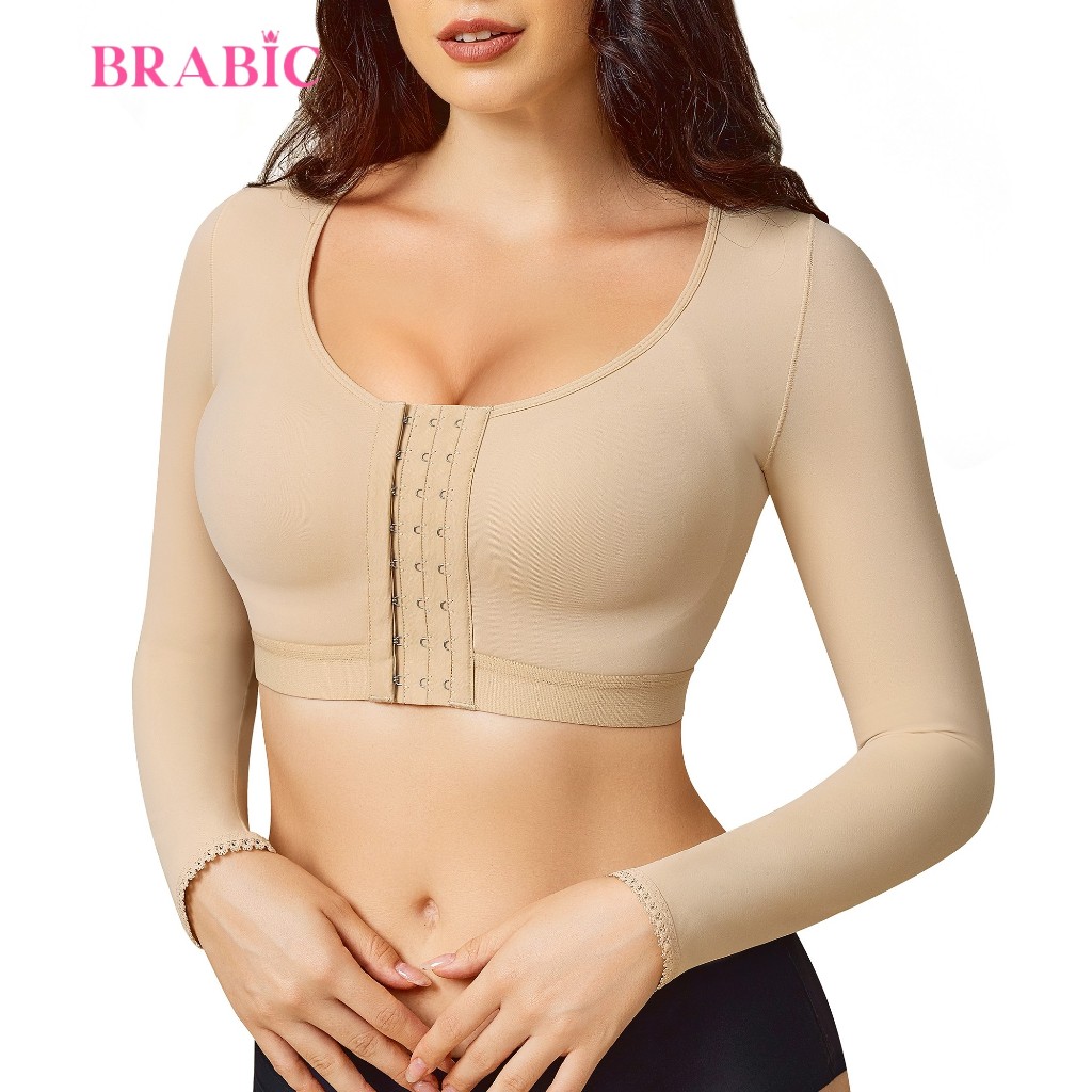 【แขนกระชับ】Brabic เสื้อกระชับต้นแขน ซัพพอร์ตบรา กระชับต้นแขน กระชับแขนหลังการดูดไขมัน