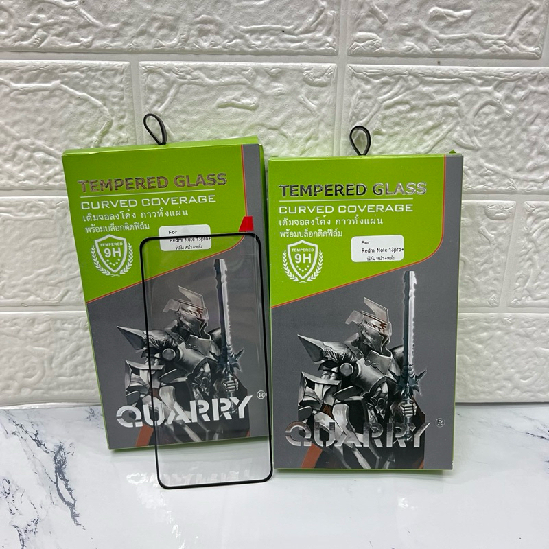 ฟิล์มกระจกนิรภัยกาวเต็มจอโค้ง Quarry สำหรับ Realme / Redmi