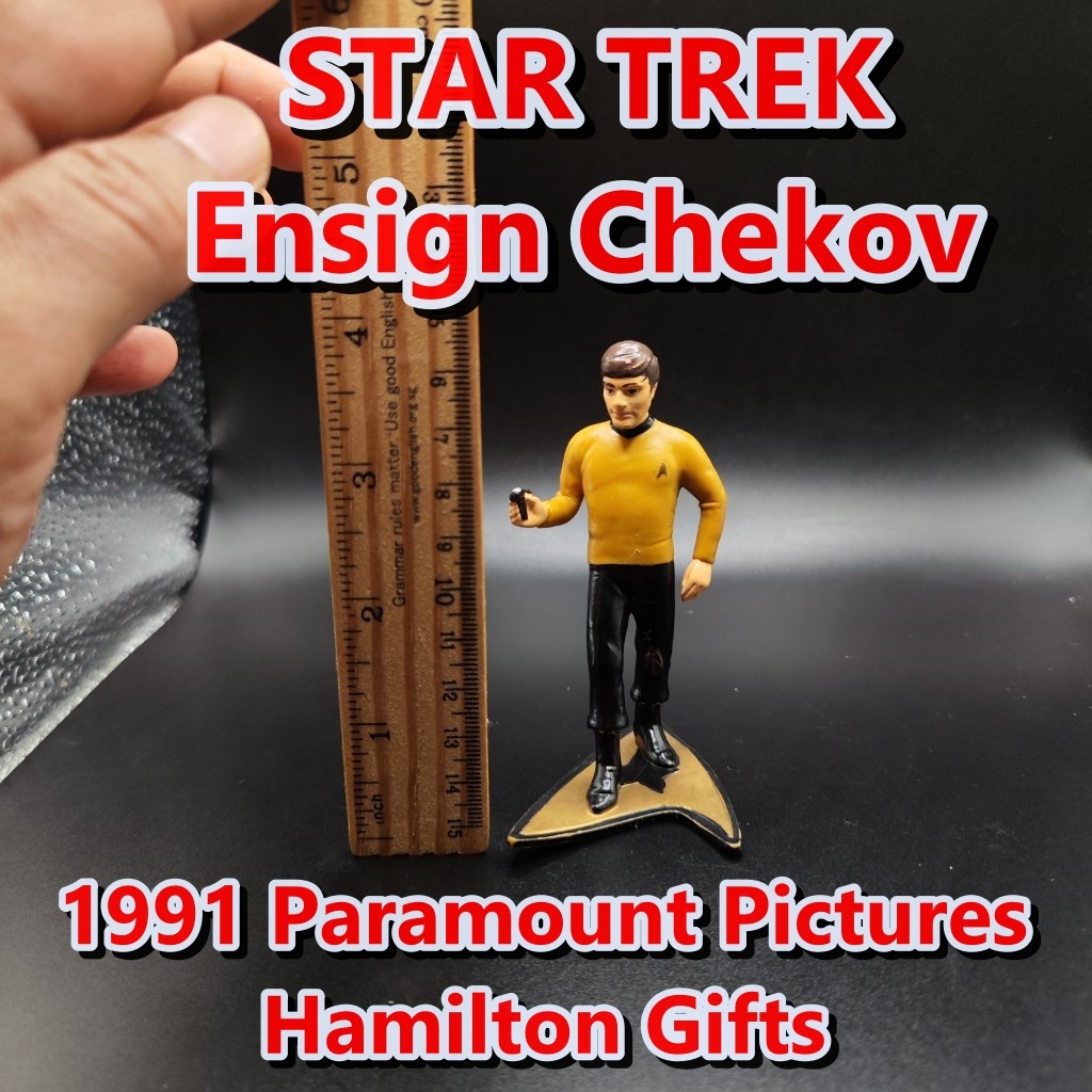 Vintage 1991 STAR TREK THE ORIGINAL SERIES Ensign Chekov Action Figure HAMILTON GIFT