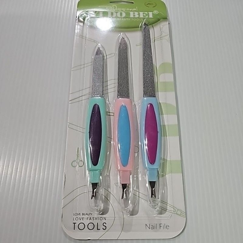 ตะไบเล็บ2หัวแผงละ 3 ชิ้น ขนาด 14 cm 15 cm 17 cm