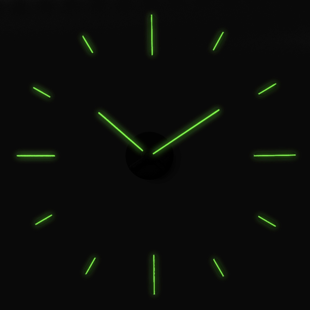 On Time wall clock นาฬิกาติดผนัง ไม่เจาะผนัง v2m หลายสี ขนาดติดตั้ง 48-60 เซน