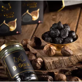 B-Garlic บีการ์ลิค " ส่งฟรี เซ็ต 3 ขวด " กระเทียมดำ รสหวาน ทานง่าย ( 1 ขวด/60 กรัม)