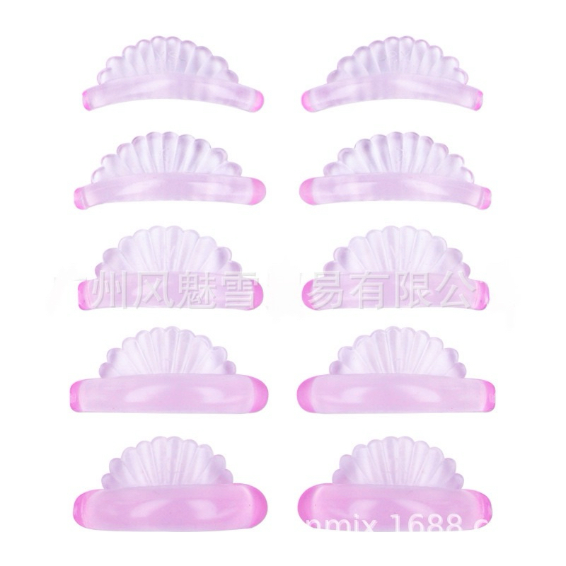 พร้อมส่ง แกนลิฟติ้งขนตาแบบใหม่นิ่มกว่าแกนดอกไม้ รูปเปลือกหอยสีชมพู