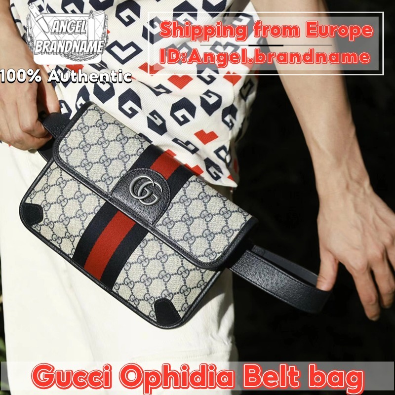 👜กุชชี่ GUCCI Ophidia Belt bag กระเป๋าสะพายสำหรับผู้ชาย