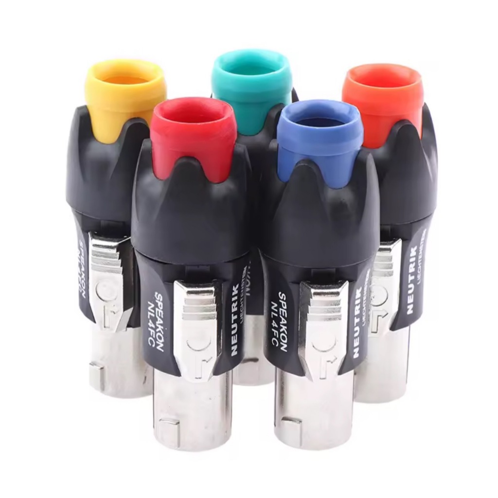 1ตัว มี5สีให้เลือก SPEAKON เสริมเหล็ก ปลั๊กลำโพง หัวspeakon สเปคคอน สเปคคอนลำโพง