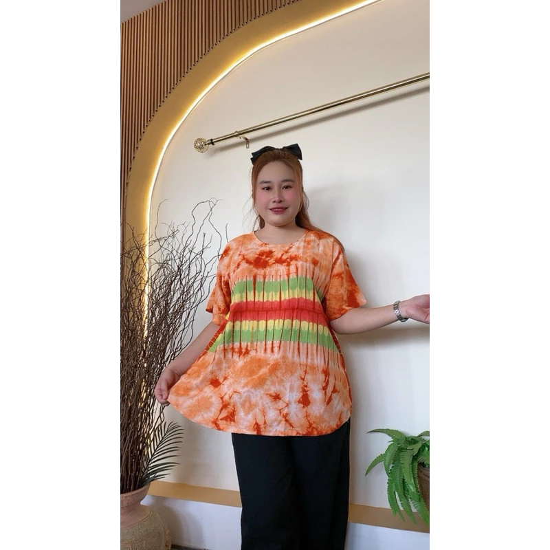 เสื้อสปันมัดย้อม อก48 thumbnail 4