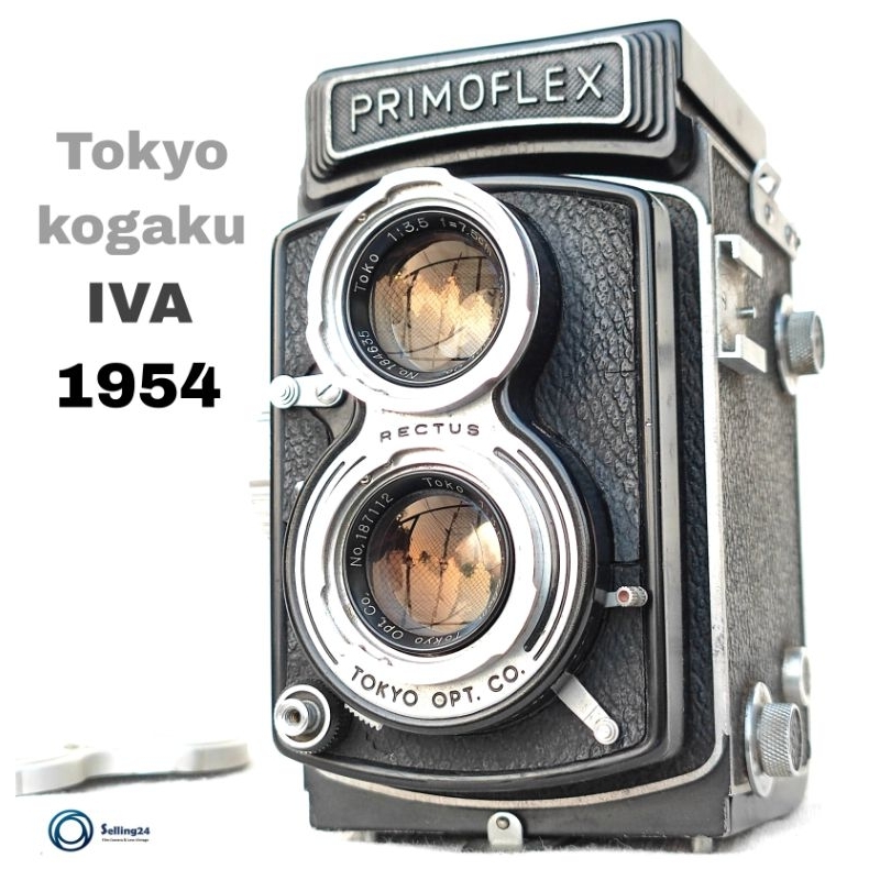 กล้องฟิล์ม Primoflex IVA Tokyo Kogaku 6x6 TLR Film Camera Tokyo 75mm F3.5 Lens Rectus