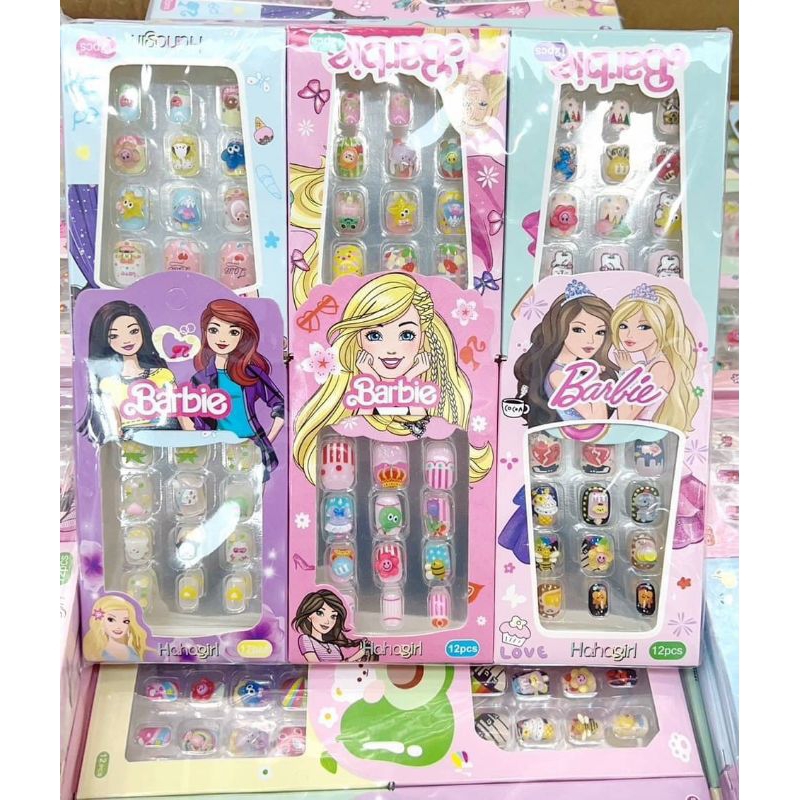 เล็บปลอมเด็กลายน่ารักขายส่งยกโหล12กล่องสุดคุ้ม