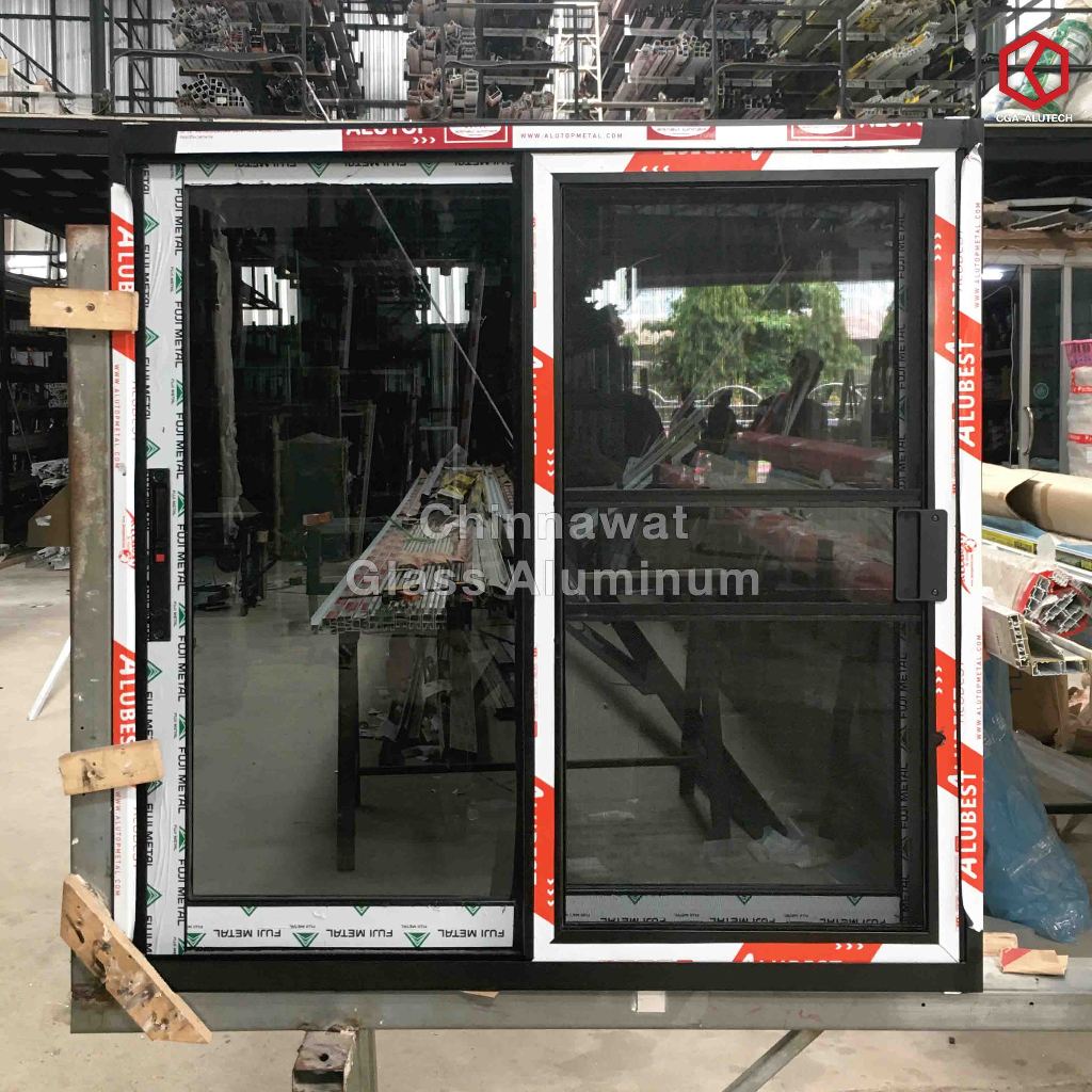 90×90หน้าต่างบานเลื่อนอลูมิเนียม แบ่ง2ช่อง  พร้อมส่ง ค่าส่งถูก ,คุ้มค่าคุ้มราคา ราคา ถูกที่สุด ดีลบีเคเค แกลเลอรีภาพที่ 3