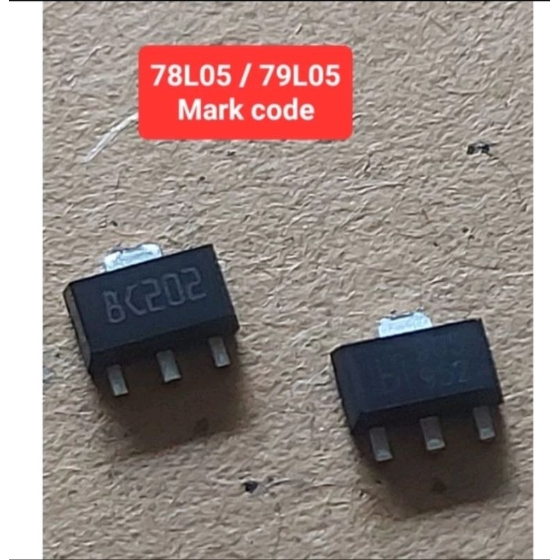 78L05 / 79L05  +5Volt / -5Volt (0.1Amp) Smd