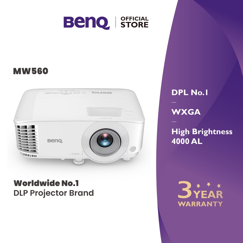 BenQ MW560 4000lms WXGA Meeting Room Projector (โปรเจคเตอร์สำนักงาน)