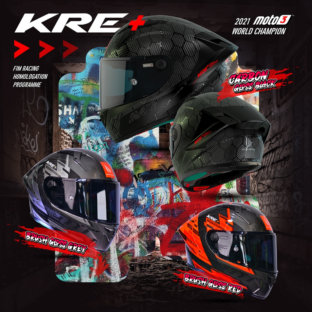 หมวกกันน็อค MT รุ่น KRE+ CARBON