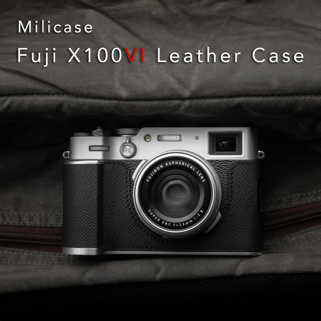 เคส Fuji X100VI Milicase สีดำ Leather Case