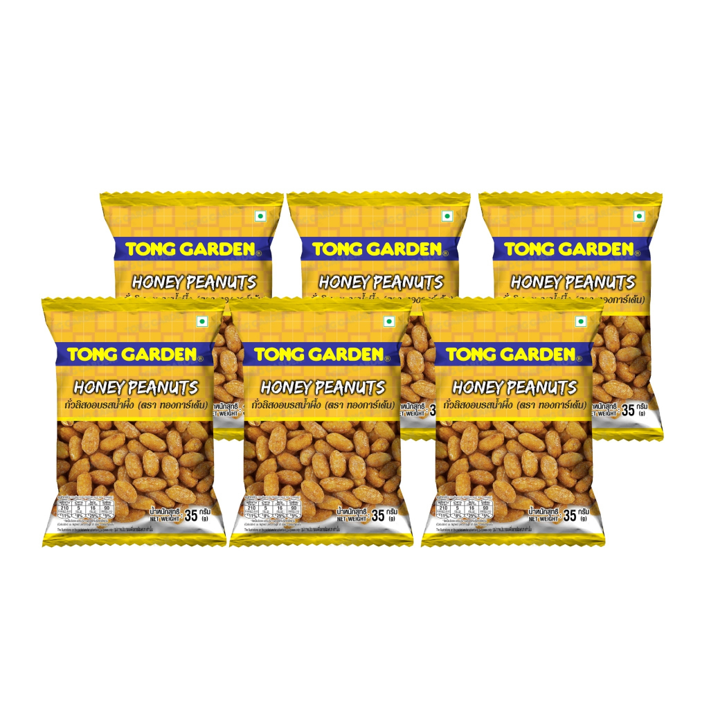 Tonggarden ถั่วลิสงอบน้ำผึ้ง 35 กรัม (แบบแพ็ค)