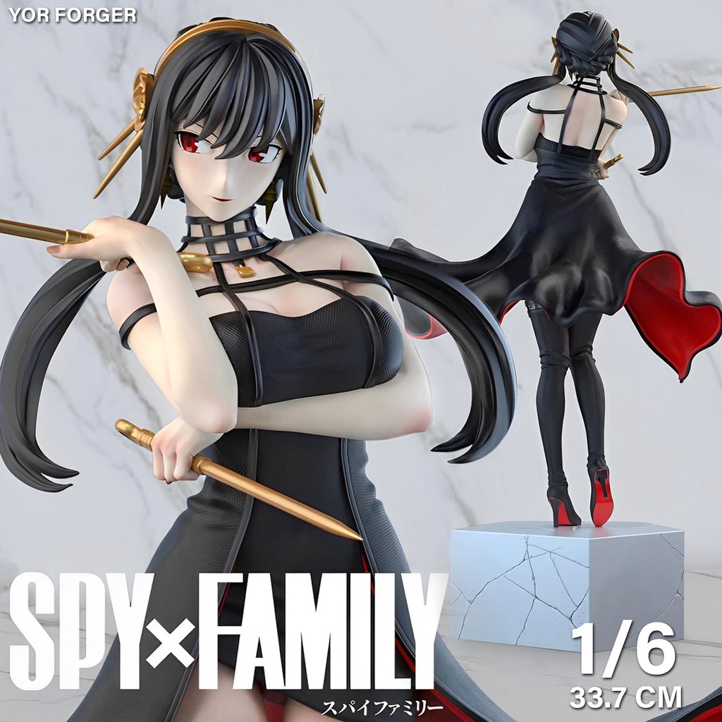 Figure ฟิกเกอร์ Atlas Studio Spy x Family สปาย x แฟมิลี Yor Forger ยอร์ ฟอร์เจอร์ 1/6 H 33.7 cm ชุดเ