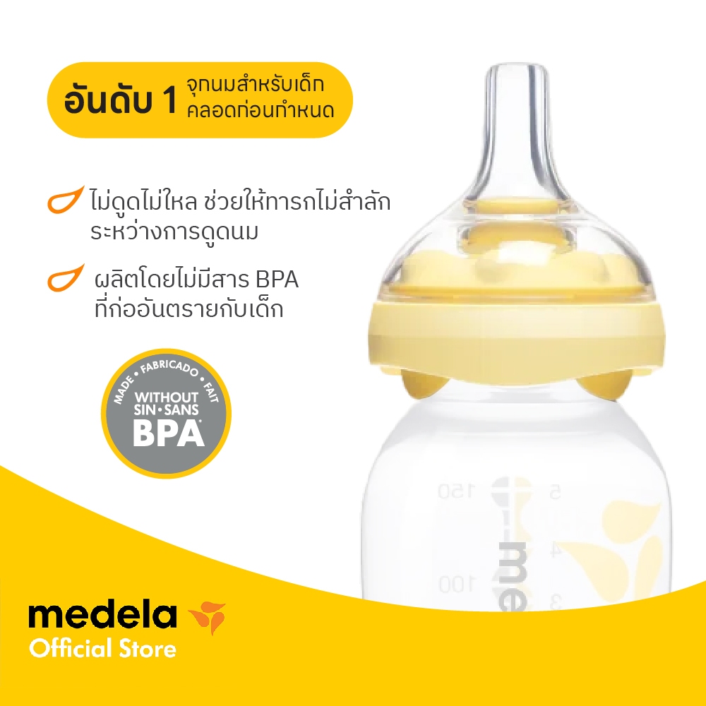 Medela Accessory Calma Feeding System Calma™ Feeding System อุปกรณ์เสริม จุกนมเสมือนนมแม่ ป้องกันโคลิคและช่วยฝึกปอด