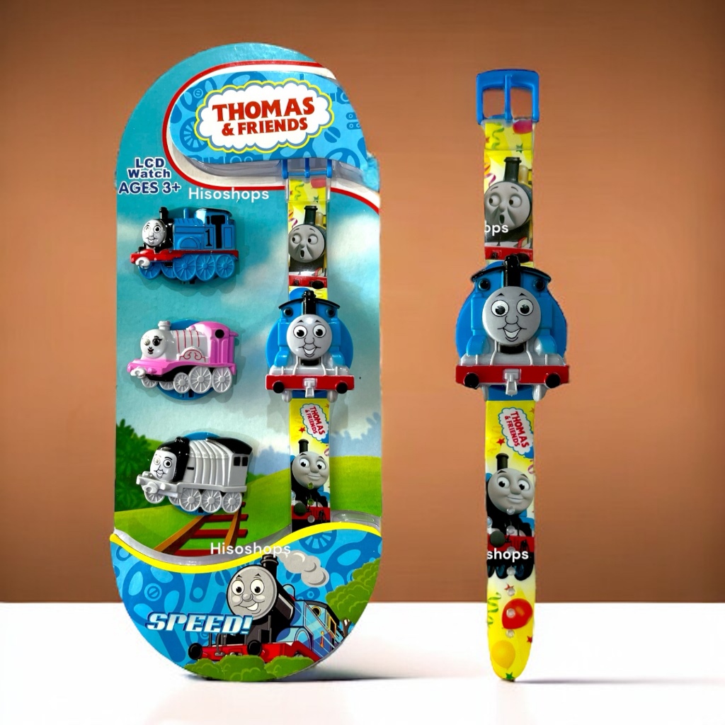 นาฬิกาโทมัสแอนด์เฟรนส์ นาฬิกาข้อมือ Thomas&Friend รูปรถไฟพร้อมเปลี่ยนกรอบหลายแบบ สีสันสดใส น่ารักมากค่ะ