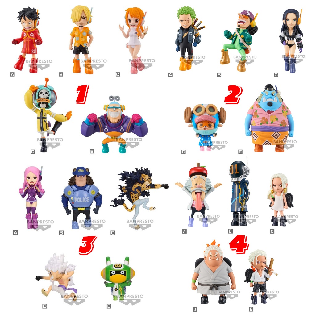 Pre-order WCF One piece EggHead Vol.1-Vol.5