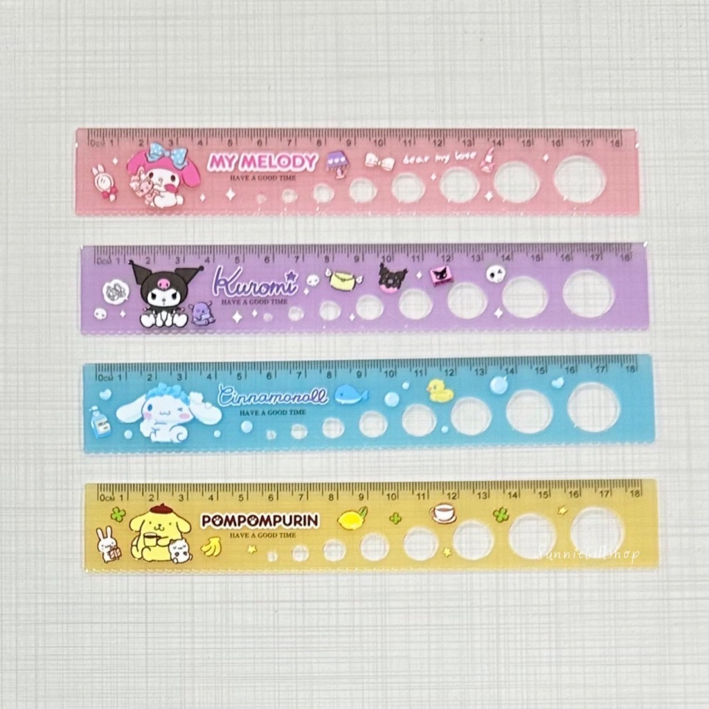 ไม้บรรทัด ลายการ์ตูน ขนาด18cm