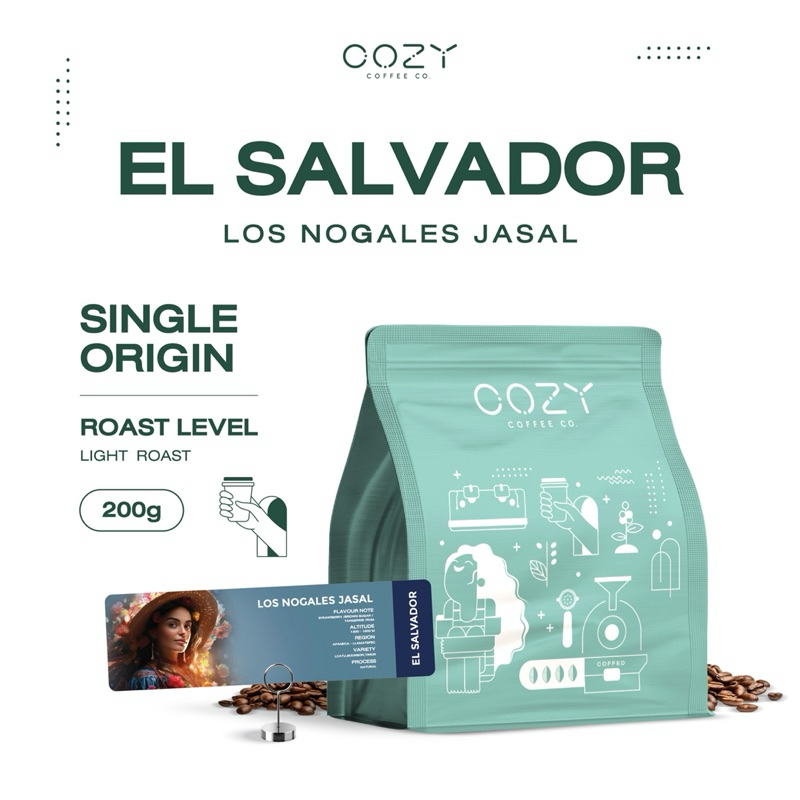 El Salvador Los Nogales Jasal 200g. | กาแฟคั่วอ่อน | CozyCoffeeCo.