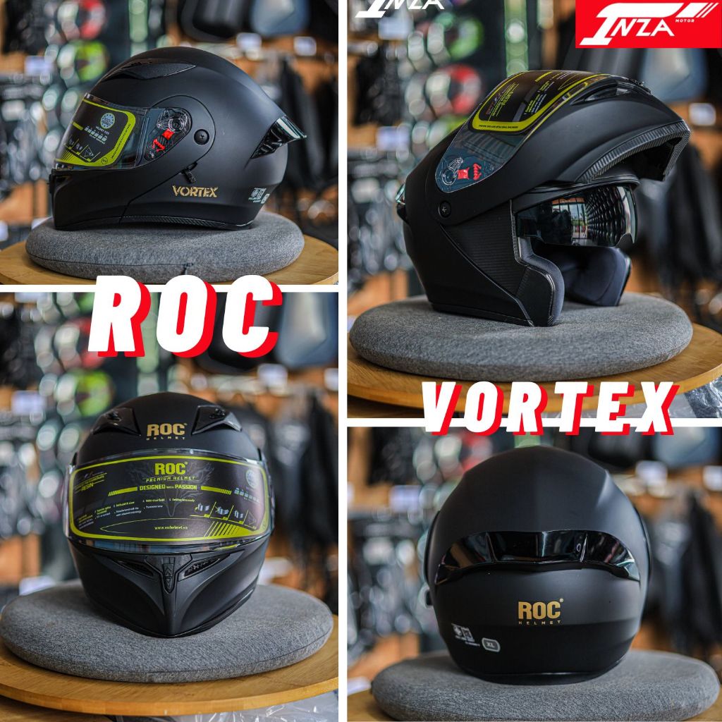 ROC HELMETS รุ่น VORTEX หมวกกันน็อคเปิดคาง (พร้อมจัดส่ง ถูกใจส่งไวคนรีบใช้)