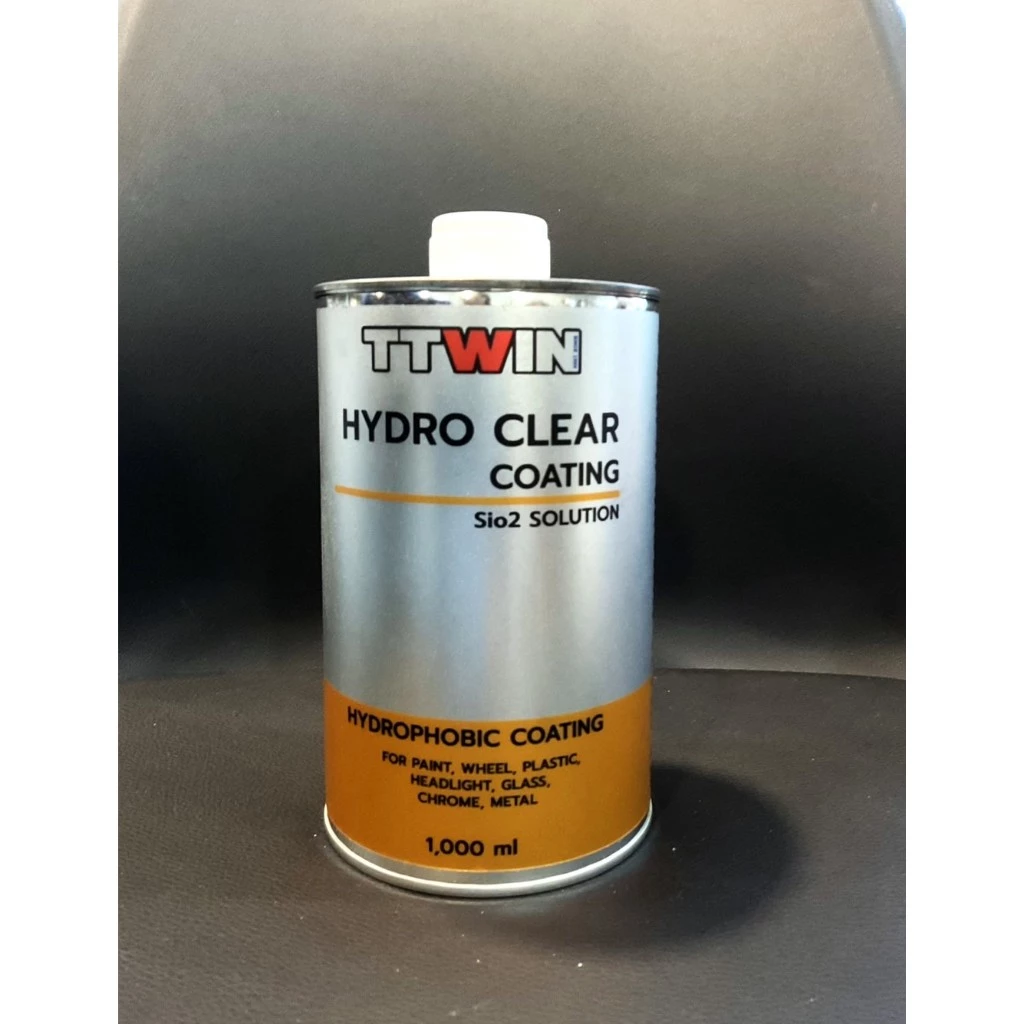 TTWIN  HYDRO CLEAR COATING Sio2 น้ำยาเคลือบสีรถ เพิ่มชั้นฟิล์มเคลือบแก้ว ให้ความเงางาม (Sio2) 1000 ml. thumbnail 4