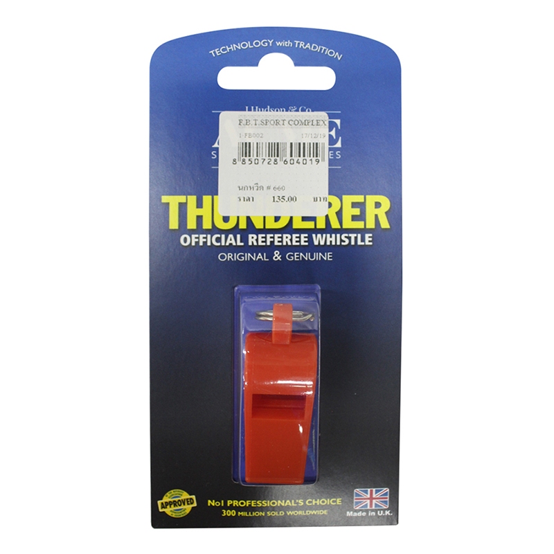 FBT x ACME Thunderer นกหวีด แอ็กมี่ พลาสติก นกหวีดกีฬา กรรมการ โค้ช ผู้ตัดสิน เป่าง่าย เสียงดัง No.6