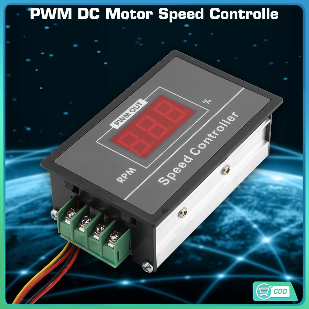 COD Pwm Dc ควบคุมมอเตอร์ Dc 6-60V 12V 24V 36V 48V 30A Pwm โมดูลควบคุมความเร็วมอเตอร์ดิจิทัล