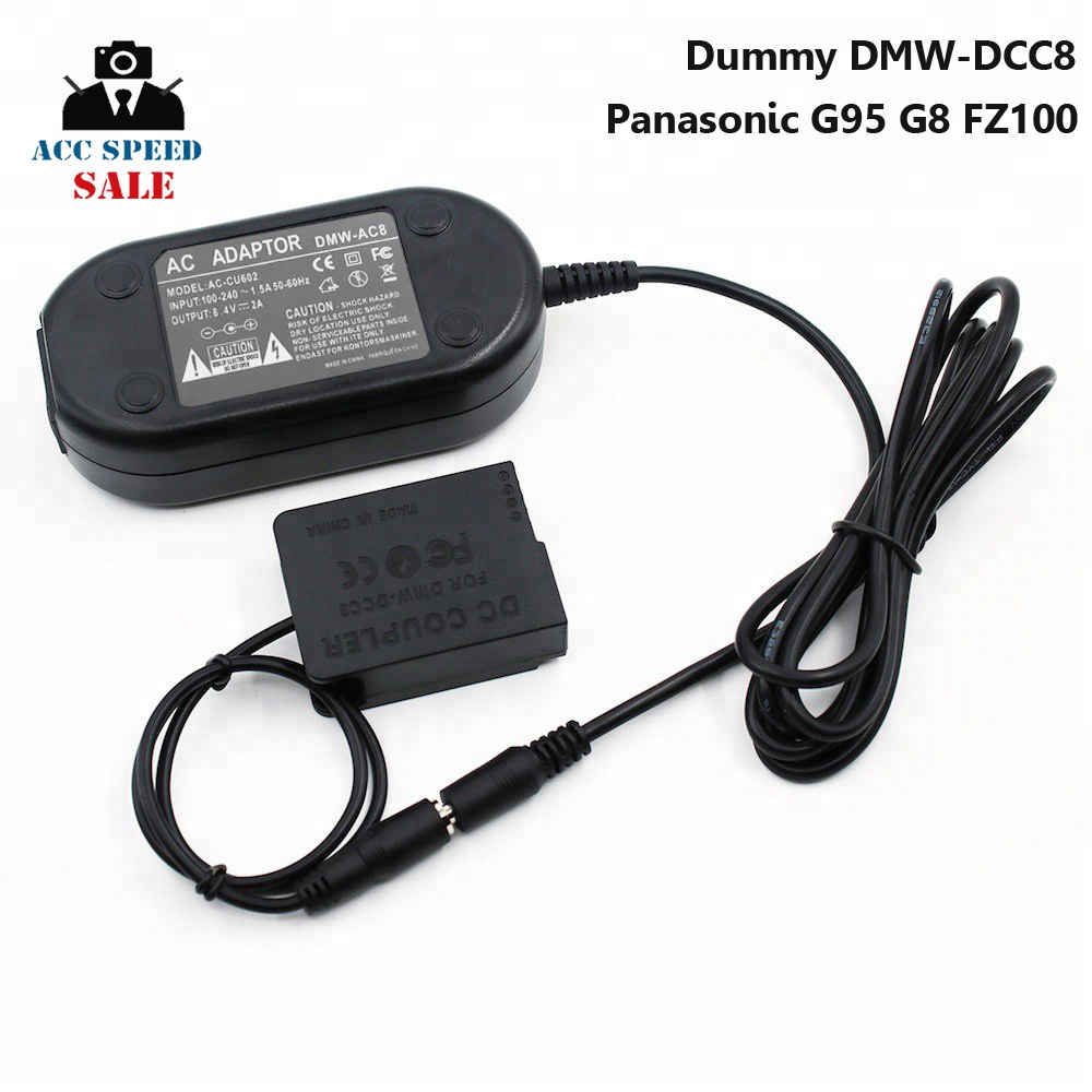 AC Adapter DUMMY BATTERY MAN AC ADAPTER FOR S-AC83-BLC12 FOR PANASONIC G95 /G85/FZ100