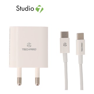 อะแดปเตอร์ TECHPRO Wall Charger 1 USB-A / 1 USB-C 20W พร้อมส…