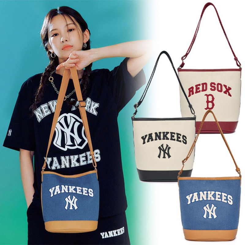 Basic Big Logo Canvas Bucket Bag BOSTON