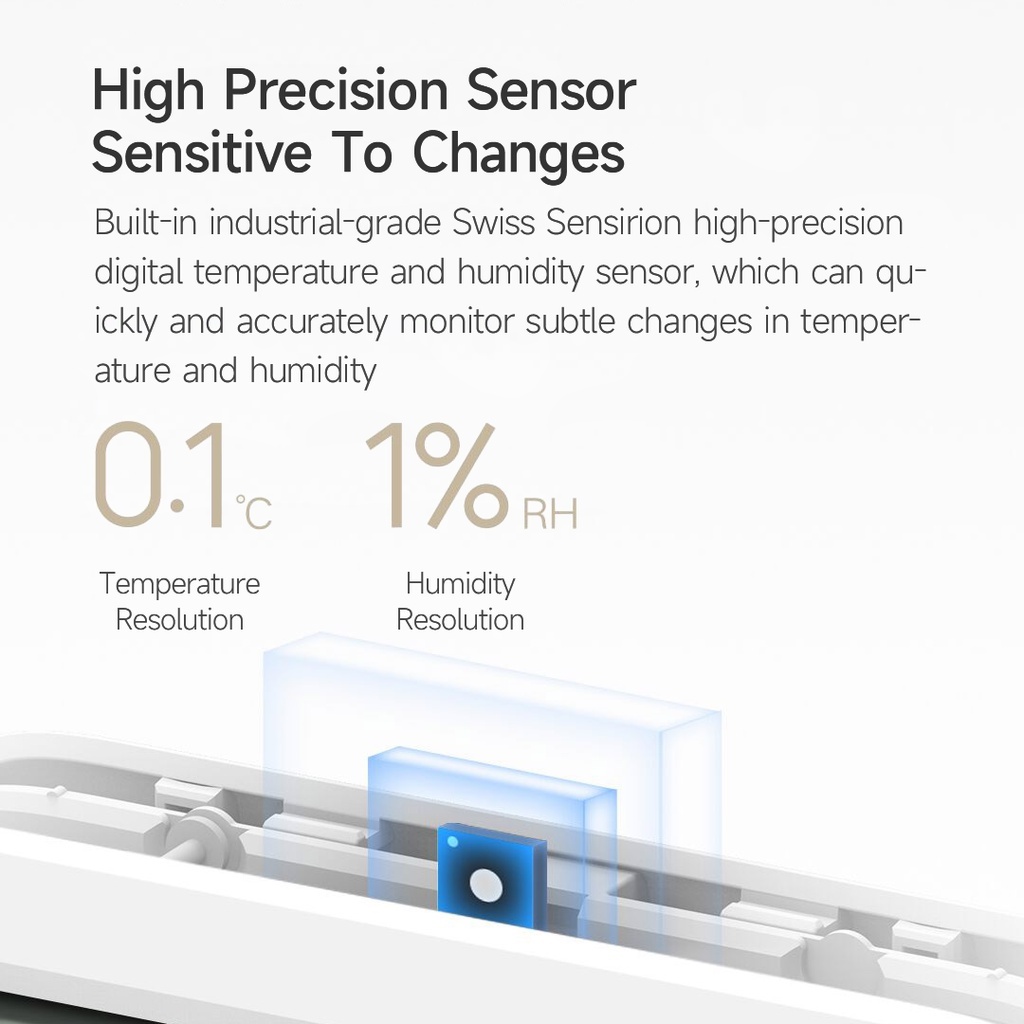 เครื่องวัดอุณหภูมิ ความชื้น 3 Temperature and Humidity Bluetooth แบบบลูทูธไร้สาย จอแสดงผล