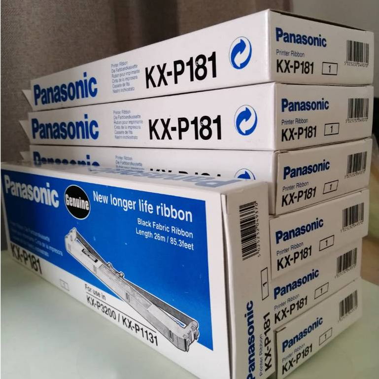PANASONIC KX-P181 ***แพ็ค 10ตลับ *** ตลับผ้าหมึกดอทฯ KX-P181 ใช้กับพริ้นเตอร์ดอทเมตริกซ์ Panasonic KX-P3200/KX-P1131