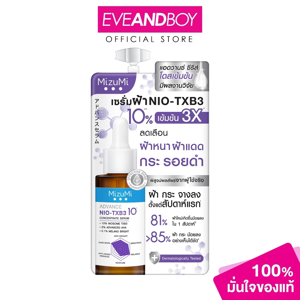 Mizumi - Advance Nio-TXB3 Concentrate Serum (6 g.) มิซึมิ แอดวานซ์ นีโอ-ทีเอ็กซ์บีทรี คอนเซนเทรท เซรั่ม - 6 กรัม