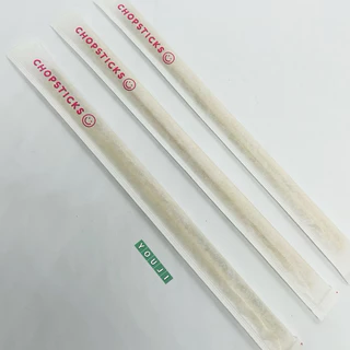 ตะเกียบอนามัย ตะเกียบไม้ ซองกระดาษ 70 คู่ (ยิ้ม) / Chopsticks in paper wrap 70 pairs