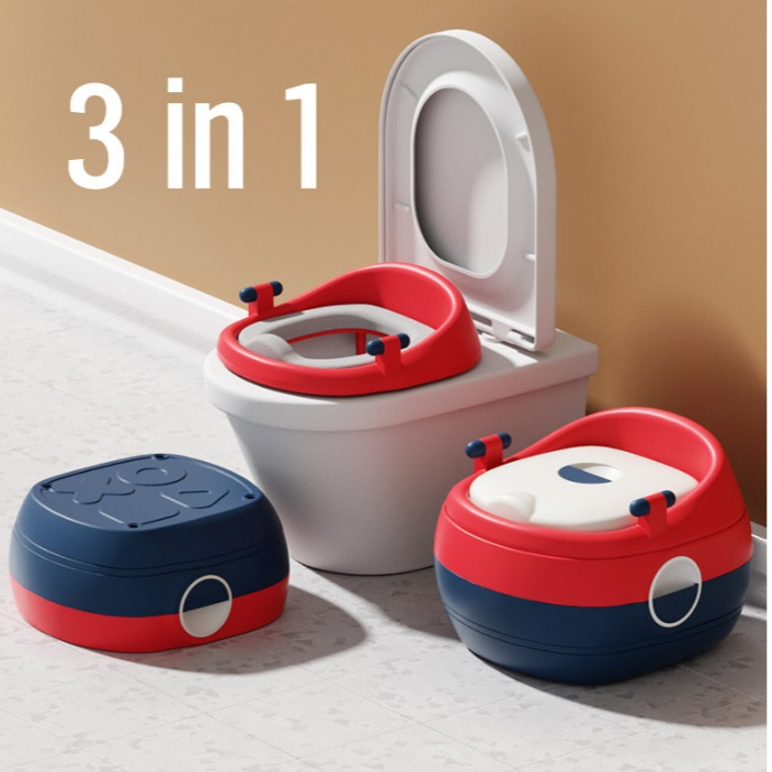 KUMALL กระโถนเด็ก 3 in1 โครกเคลื่อนที่สำหรับเด็ก