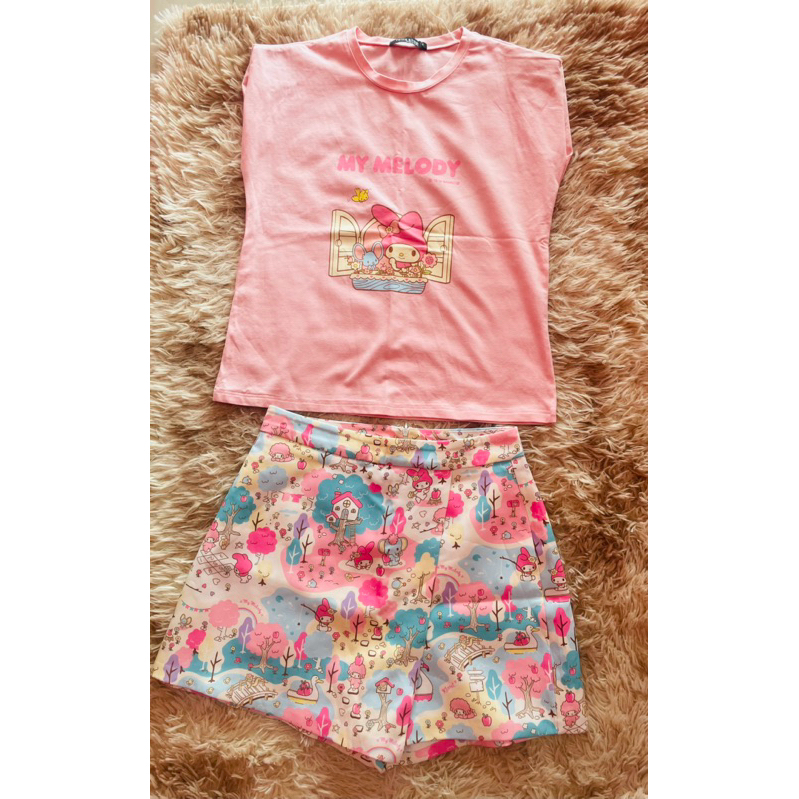 ชุดเซ็ทขาสั้นงานป้ายtwinshop