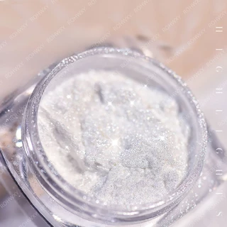 ROHWXY ผงขัดเล็บ ผงแป้งทาเล็บไอซ์ซิ่งเงา สีขาวสวย สีฟรุ้ง ( 2g)
