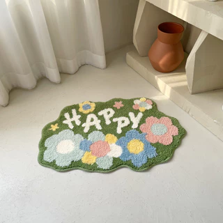 (พร้อมส่ง📦⚡️) CATNAP พรมเช็ดเท้า ขนทอ รุ่น ดอกไม้ภูเขา ขนาด 45x70 cm.