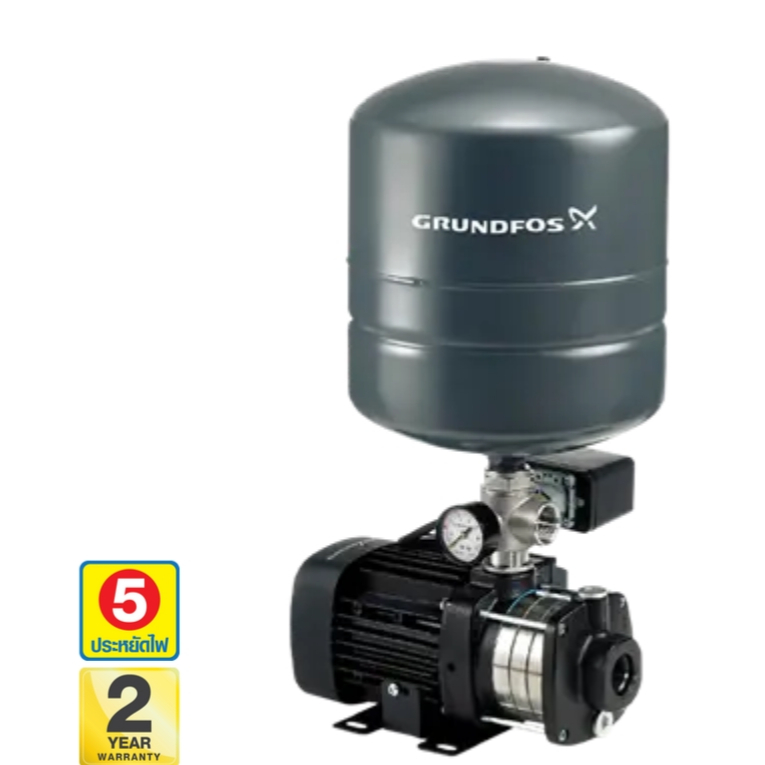 ปั๊มน้ำอัตโนมัติ (ถังแรงดัน) GRUNDFOS รุ่น CMB 5-46PT กำลัง 900 วัตต์