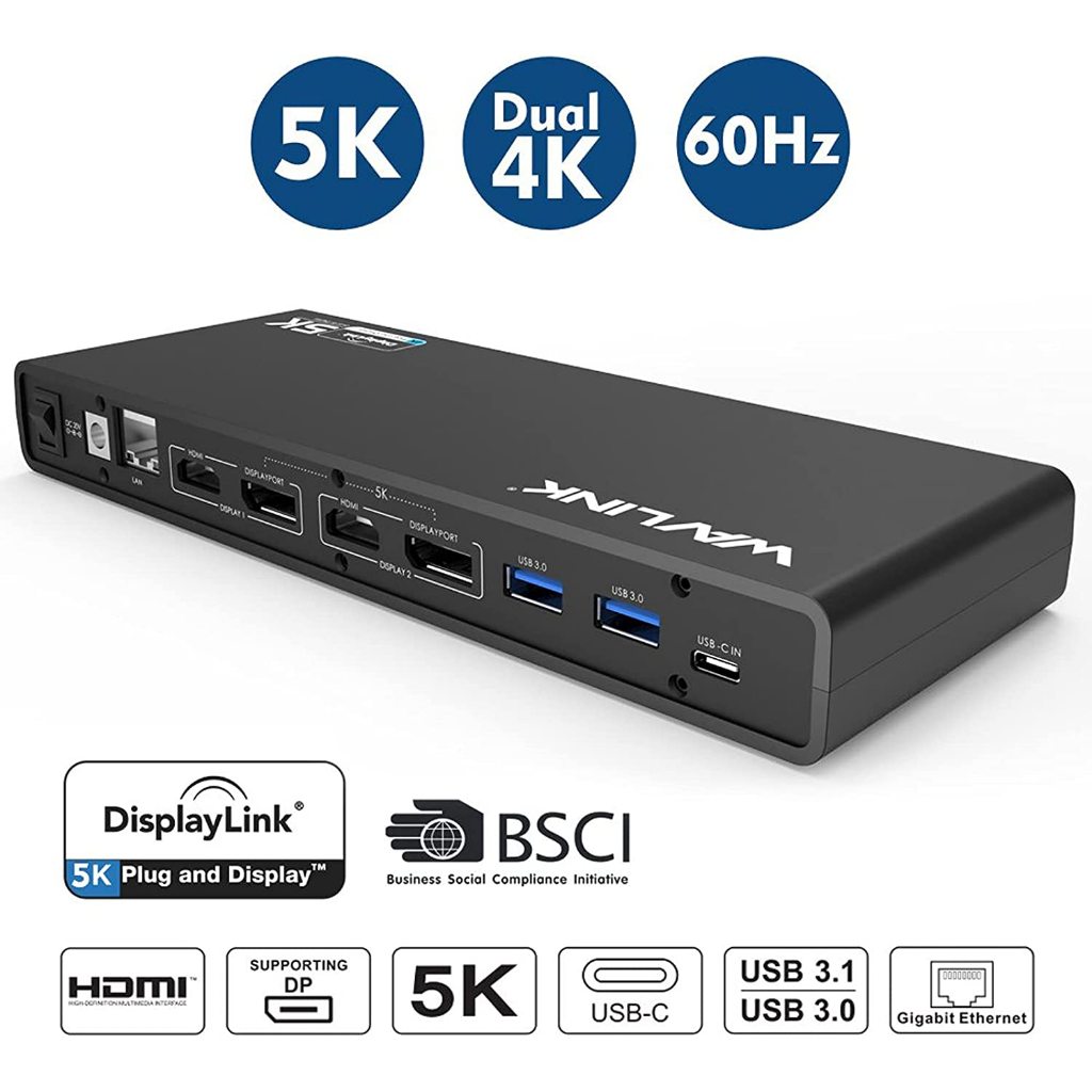 Wavlink WL-UG69DK1 USB-C Dual 4K Docking Station