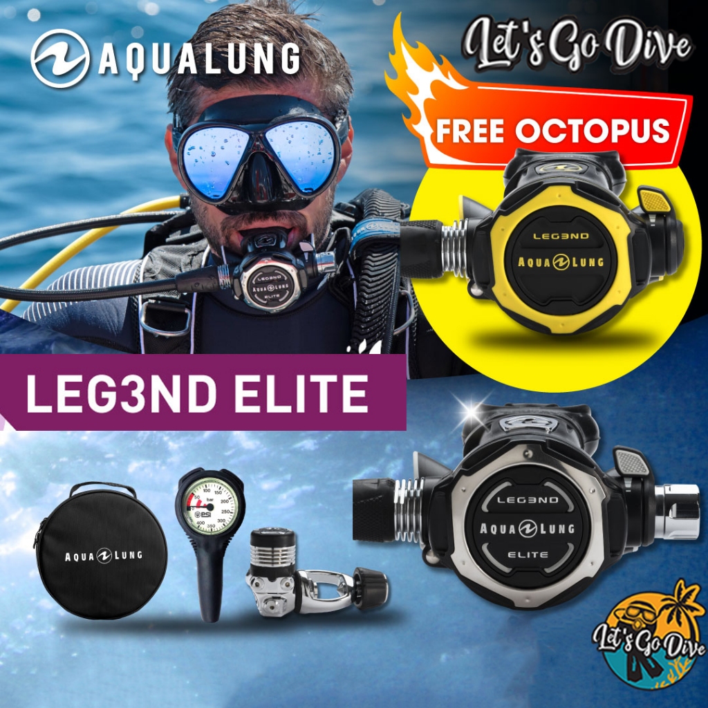 AQUALUNG - LEG3ND ELITE Regulator full Set - ชุดอุปกรณ์หายใจ SCUBA - ชุดReg